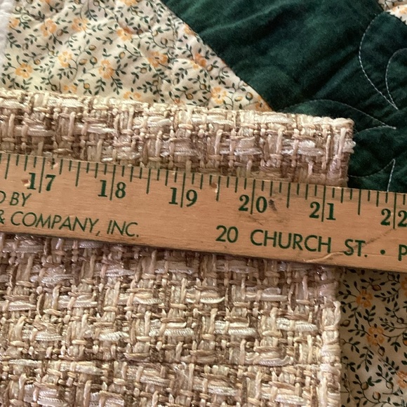 Talbots women’s open front blazer 8P tweed tan white gold  Italian fabric - Picture 10 of 10